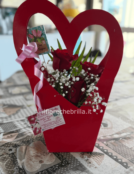 Cuore di rose assortite